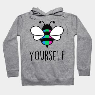 Cute Bee YourSelf Polysexual Bee Gay Pride LGBT Rainbow Gift Hoodie